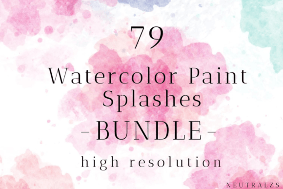 Elevating Digital Design with the Versatility of High-Resolution Watercolour Splash PNG Bundles