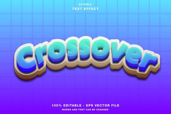 Evaluating the Crossover Game Cartoon Text Effect for Digital and Print Design