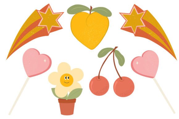 Integrating Retro 70s PNG Graphic Hippie Groovy Assets into Modern Design Workflows