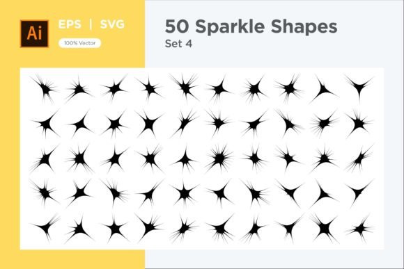 Mastering Visual Impact with Sparkle Shape Symbol Sign V2-50 -4 and Contemporary Vector Graphics