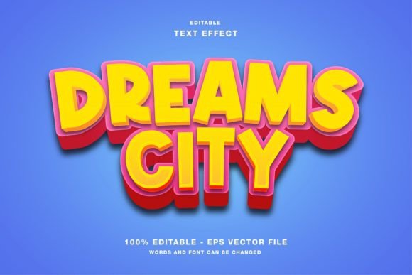 Mastering Visual Impact with the Dreams City Cartoon 3D Text Effect