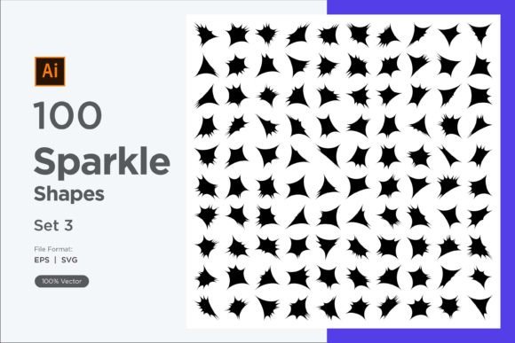 Sparkle Shape Symbol Sign V1-100-3: A Practical Resource for Vector Design