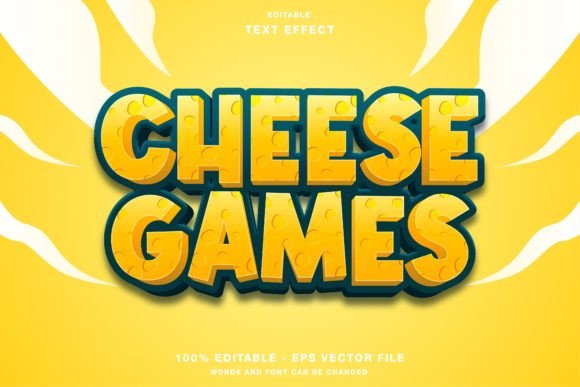 Strategic Visual Communication with the Cheese Games Cartoon Title Text Effect