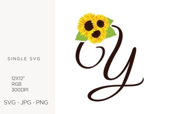 Sunflowers Letter Y: Elevating Your Creative Projects with High-Quality Digital Art